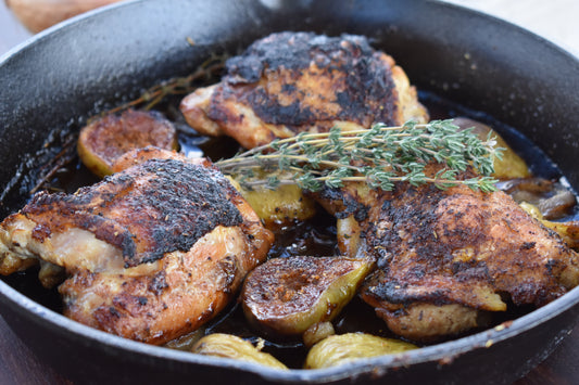 Caramalize Fig & Herb Cast Iron Chicken