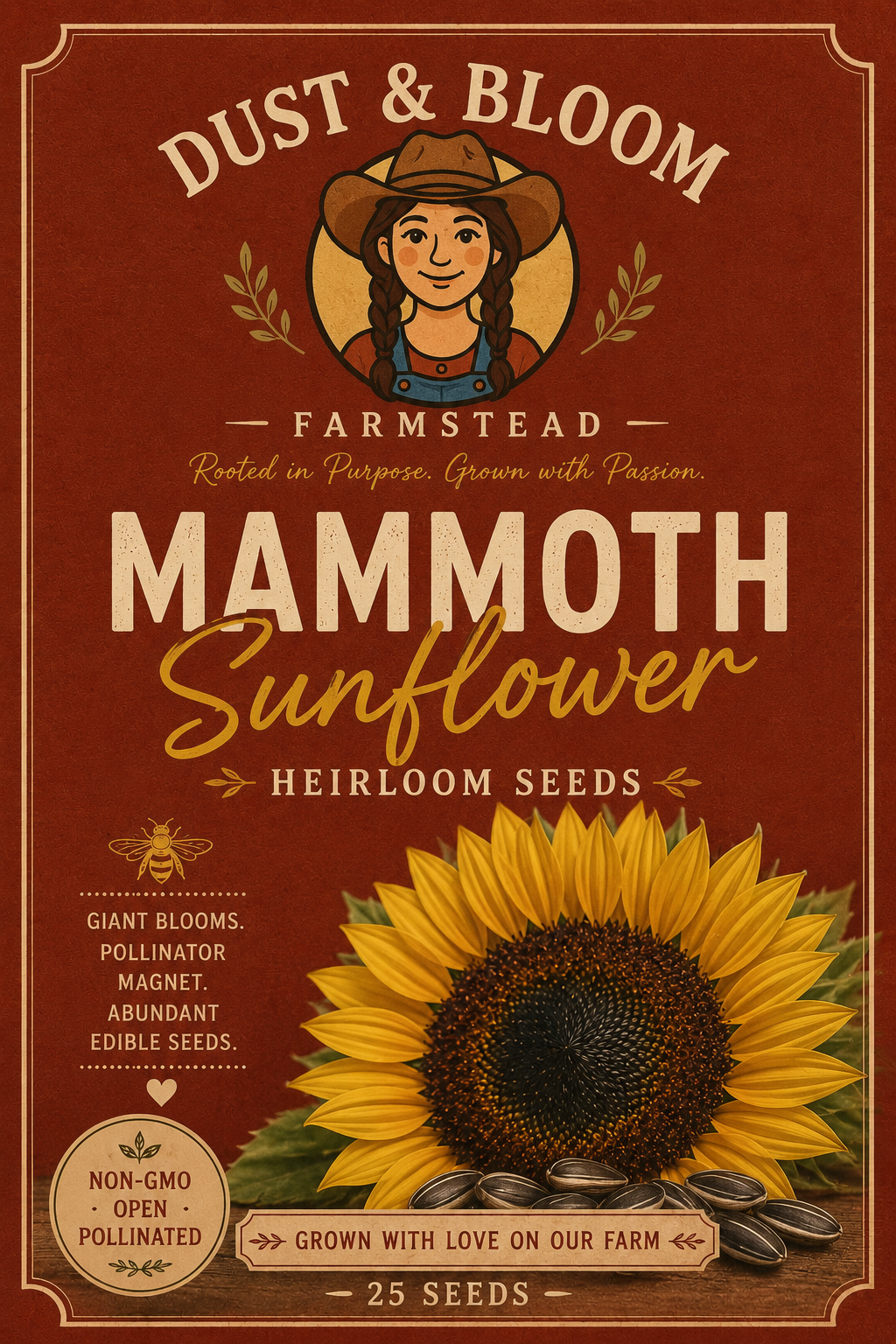 Mammoth Sunflower Heirloom Seeds
